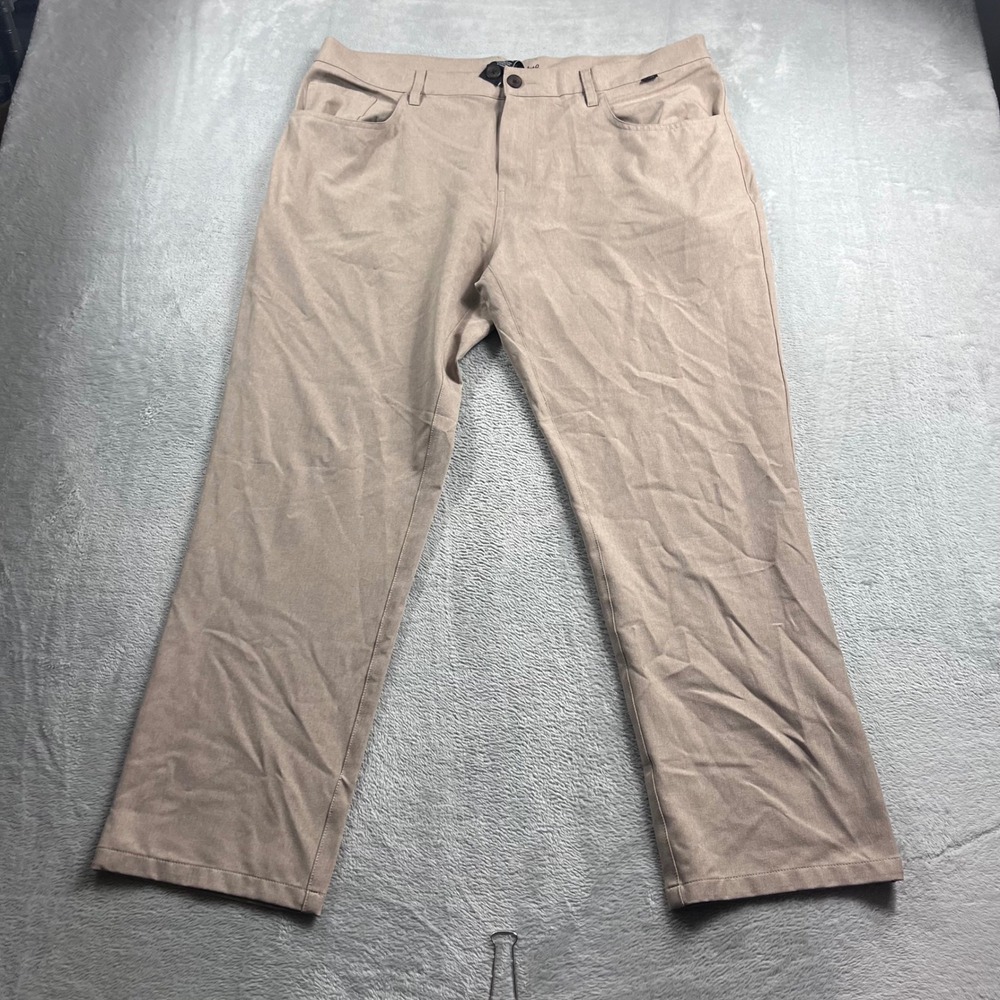 TravisMathew Open To Close Mens Pants 38 Tan Khaki Performance Stretch 1MT435